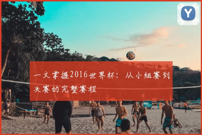 一文掌握2016世界杯：从小组赛到决赛的完整赛程